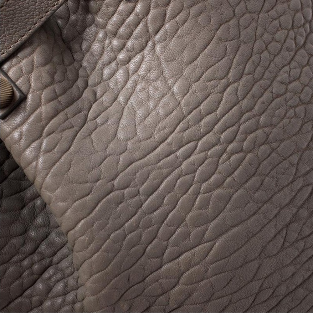 ALEXANDER WANG Taupe Pebbled Lambskin Leather Rose Gold Crossbody Messenger Bag - Picture 15 of 16